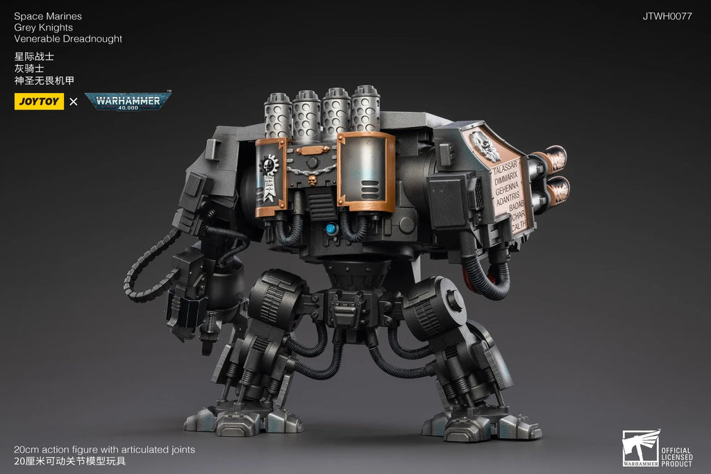 [Ready Stock] JOYTOY 1/18 Action Figure Mecha 40K Gray Knight Dreadnought Anime Collectible Model Toy Gift