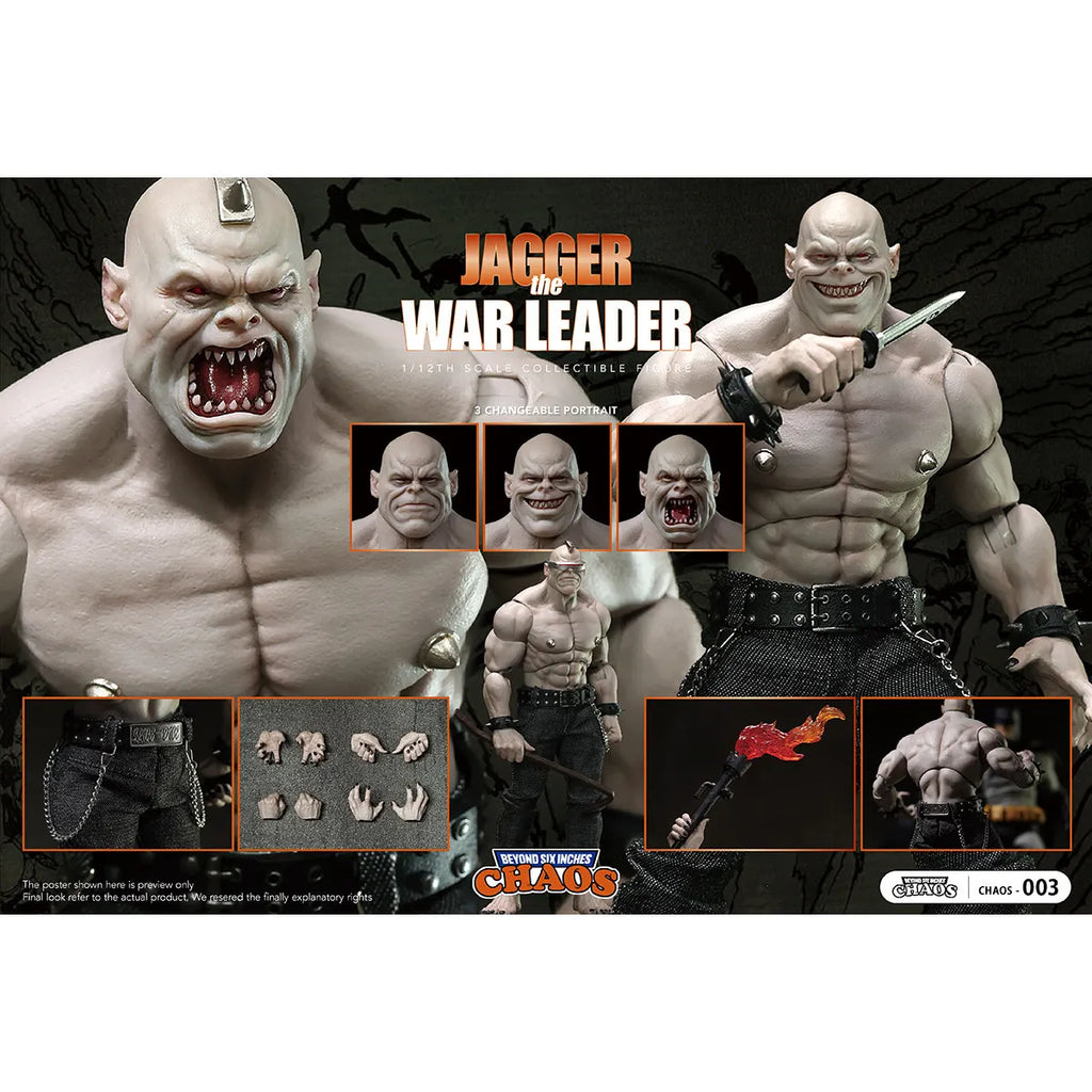 Pre-Order CHAOS003 Batman VS Jagger Prophet Mutant Leader 1/12 Scale Action Figure Anime Model Trendy Toys Desktop Doll