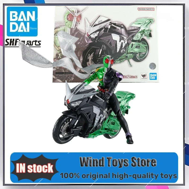 Original Bandai SHF Fengdu Detective: Portrait of Kamen Rider SKULL Tough Guy Motorcycle Gift Figures Collection