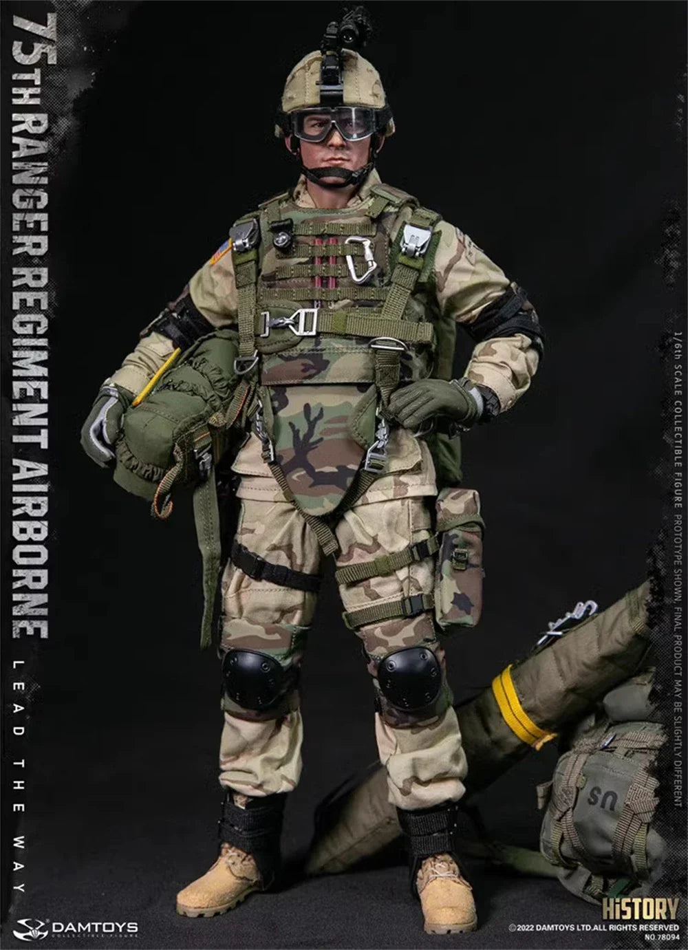 1/6 DAMTOYS DAM 78094 US. 75th Ranger Soldier Regiment Army Man Full Set Action Figure Gift For Fans Collect