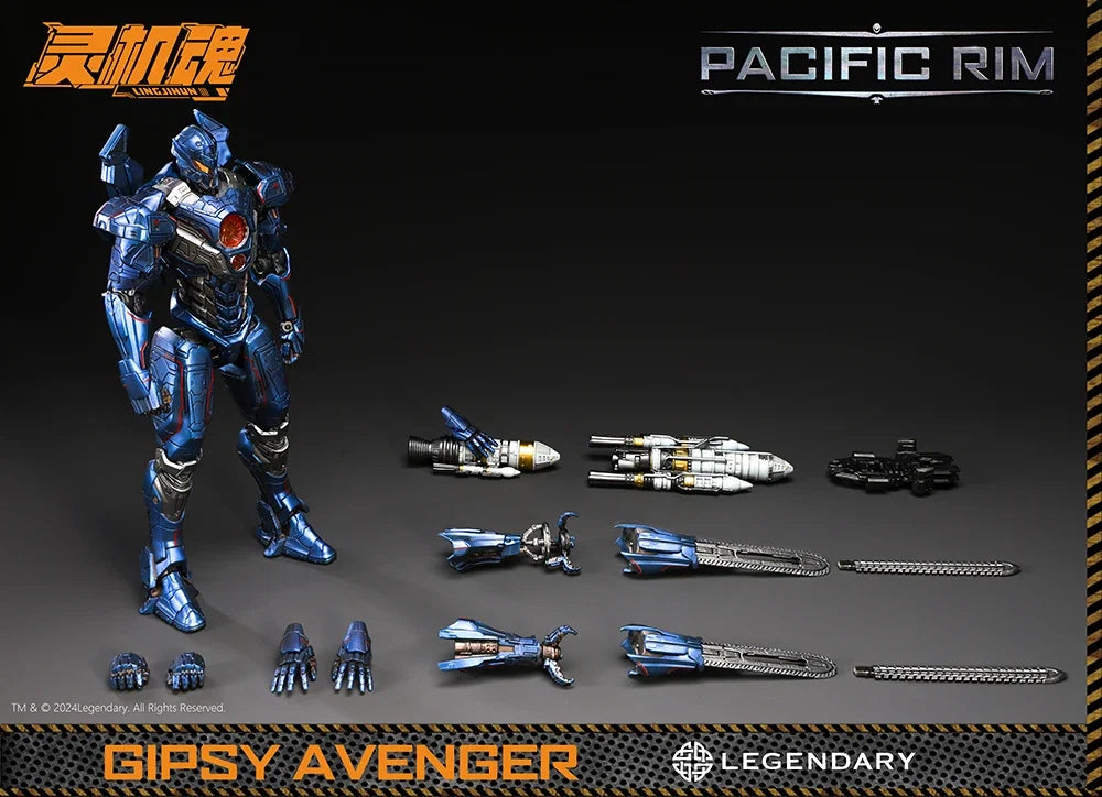 Ling Jihun Pacifics Gipsy Danger Youth Edition 8 Inch 20cm LED Light-Up Model Kit Mecha Action Figures Collectible Toys Gifts