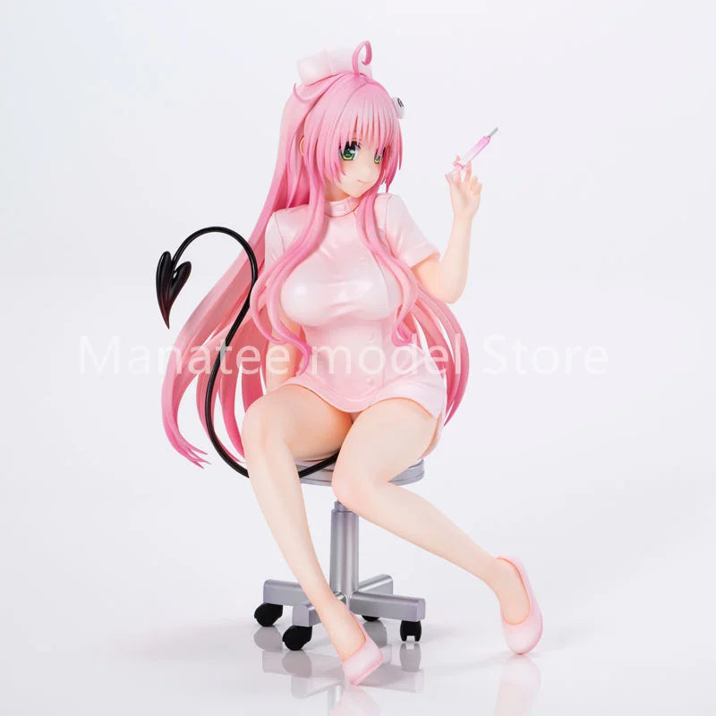 Union Creative Original To Love-Ru Darkness Lala Satalin Deviluke Nurse Costume PVC Action Figure Anime Model Toys Gift