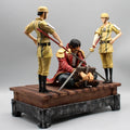 26cm One Piece Anime Figur Gol D. Roger Verurteilungsplattform Actionfigur PVC Statue Modell Dekoration Puppe Weihnachtsgeschenke