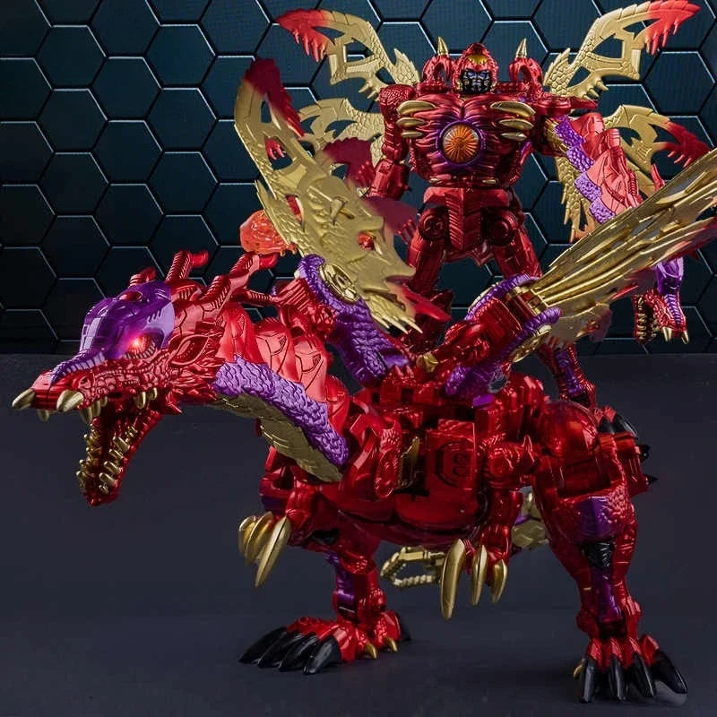 In Stock BMB Transformation Toy TAIBA RD-01 RD01 Extra Large TRANSMETAL 2 MG Red Dragon Battle Figure Model Collection Toy Gift
