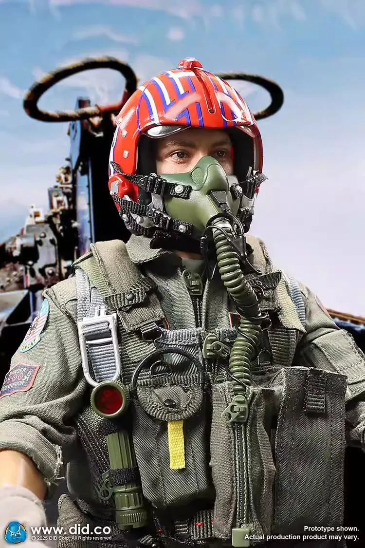 DID MA80182 1/6 Soldat Amerikanischer F14 Pilot Doppelkopf-Schnitzerei Komplettset 12'' Actionfigur Puppe Auf Lager