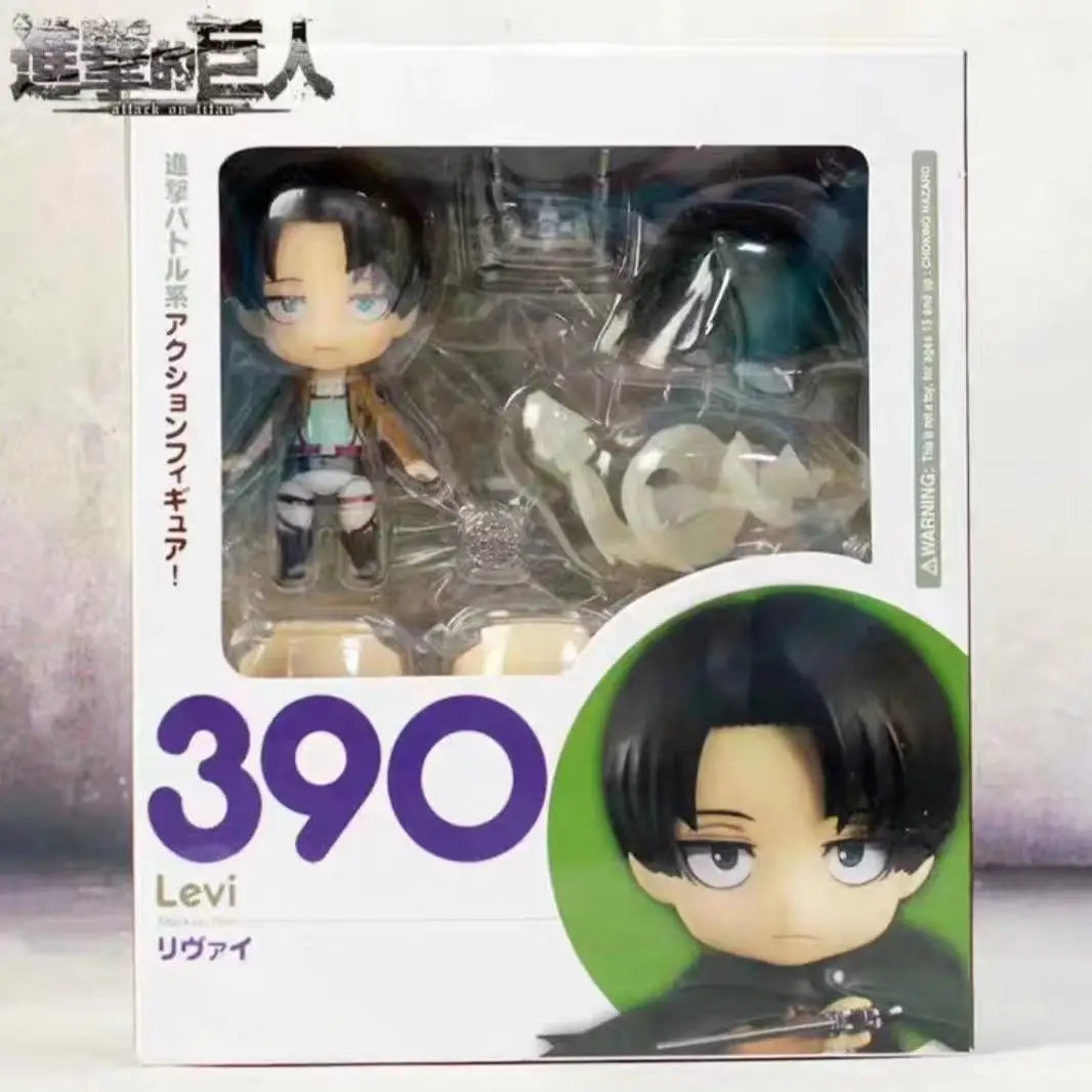Levi Ackerman 390 417 Eren Jaeger 375 Mikasa Ackerman 365 Hange Zoe 1121 action figure PVC toys collection doll anime cartoon