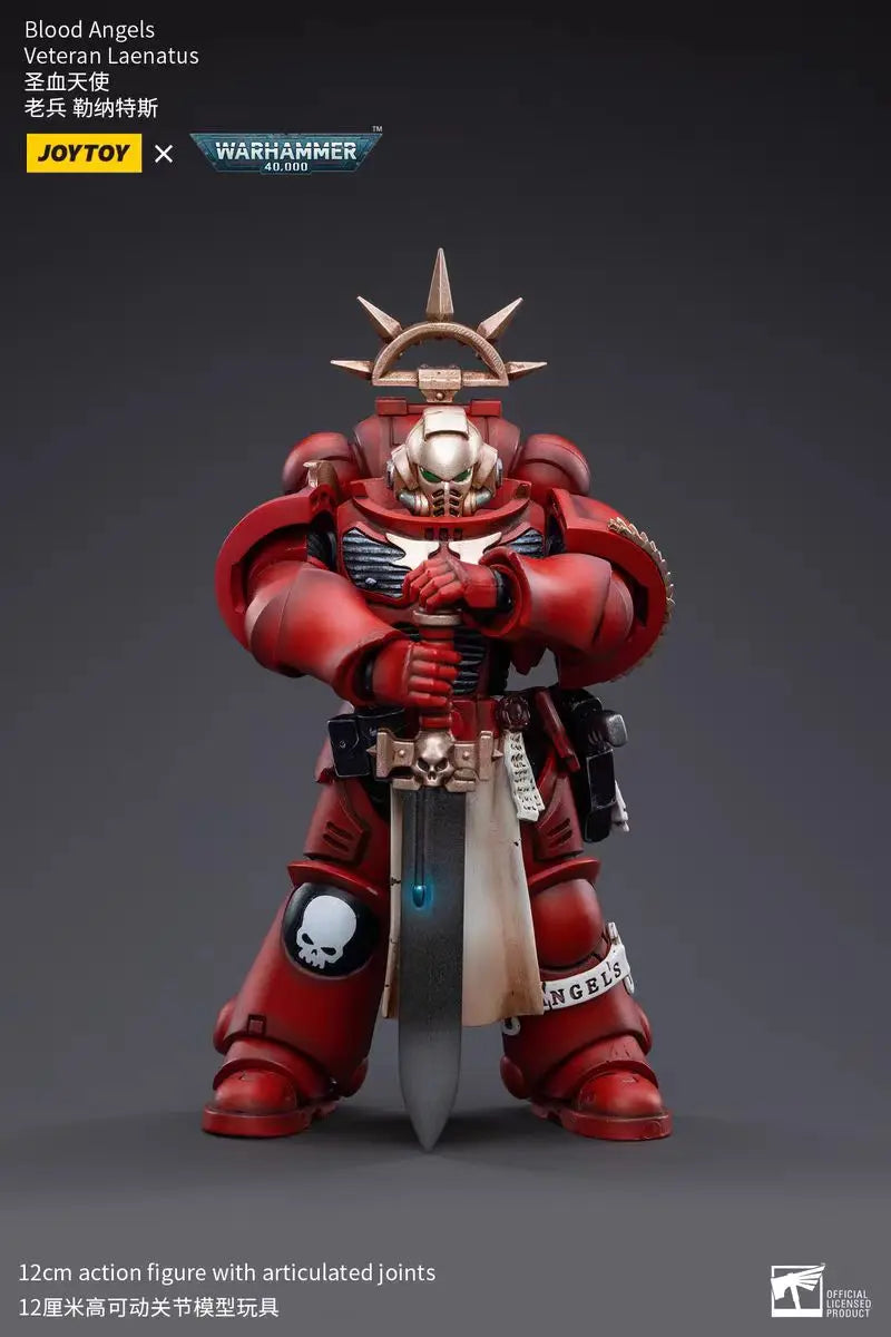 【In Stock】JOYTOY Warhammer 40K Blood Angels Veteran Vigna Salus Alberigo Laenatus 4PCS 1/18 Action Figure Toy Model