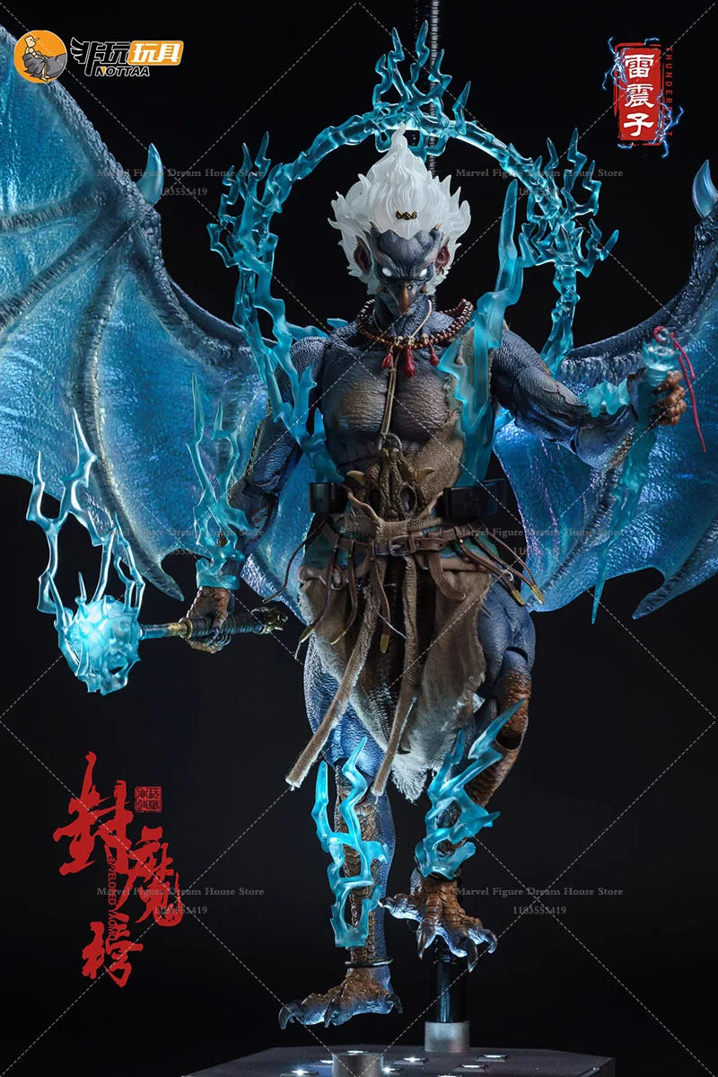 Nottaa Collection YM004 1/12 Scale The Demonic Subjugation List Thunder God Lei Zhenzi 6-inch Full Set Action Figure Soldier