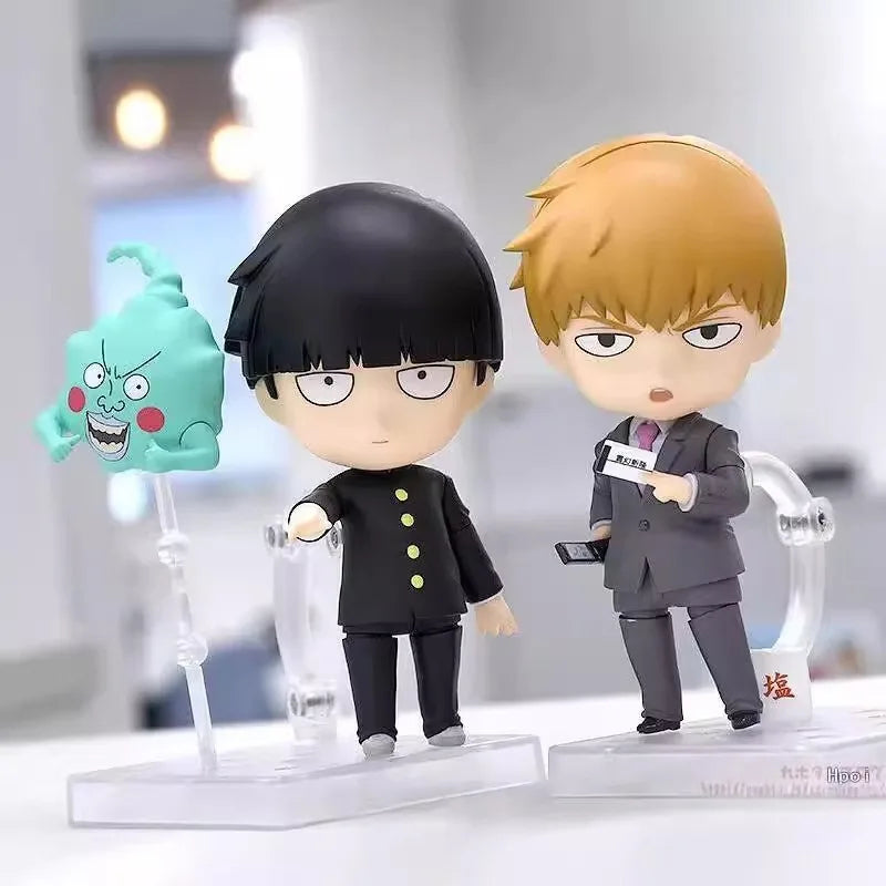 Shigeo Kageyama Arataka Reigen Anime Figures with Replaceable Parts Q Version Collectible Toys