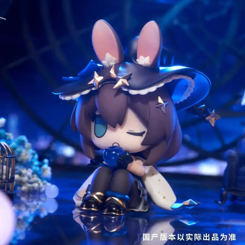 Arknights Cute Q Version Dol Amiya Beautiful Girl Model Figurine Creative Statue Merchandise Holiday Gifts Toy Desktop Ornaments