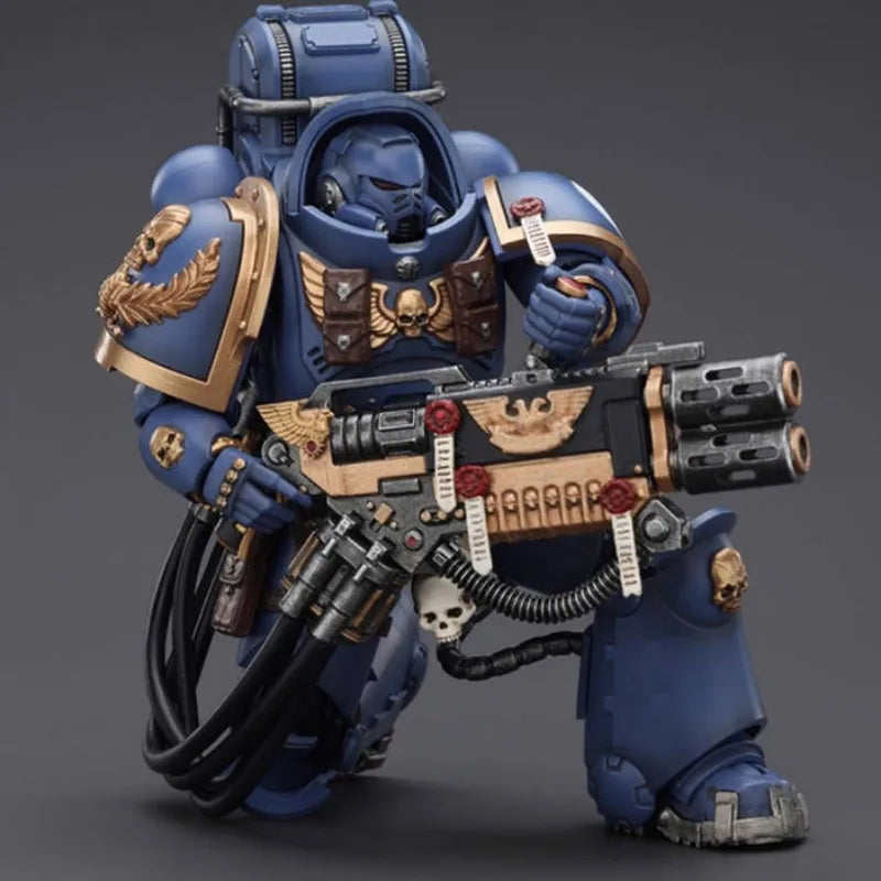 JOYTOY Warhammer 40K Ultramarines Heavy Relic Primus Armor Cooperative Game Line 3 Action Figure 1/18 Tabletop Ornament Model