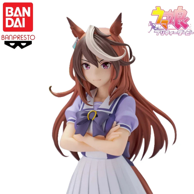 In Stock Bandai Banpresto Original Uma Musume Pretty Derby Rudolf Symbol Figurine Character Anime Model Toy Gift