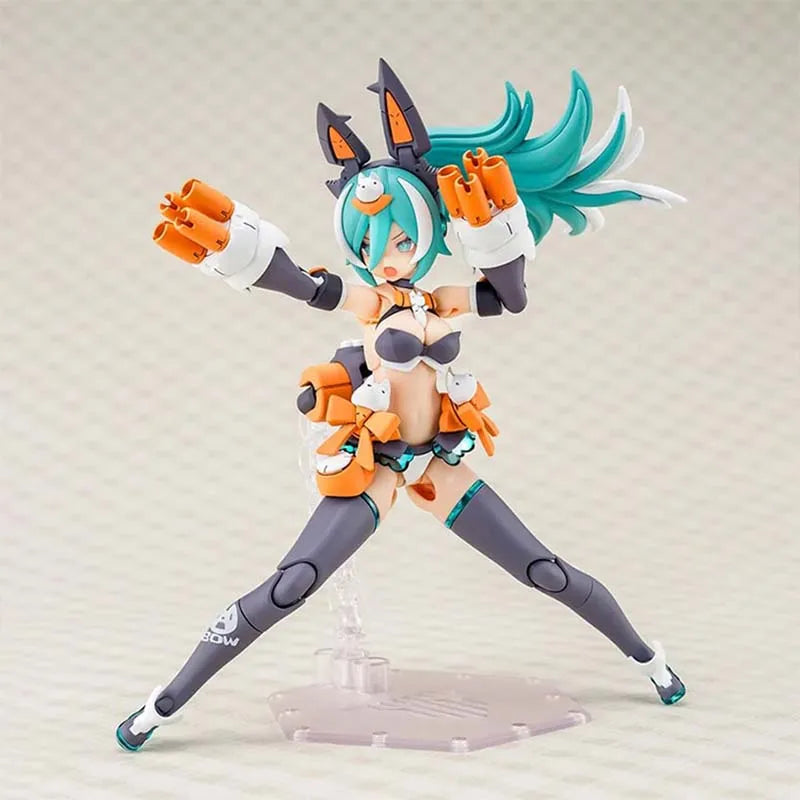 Kotobukiya Megami Device Model Kit Puni Mofu Lang Anime Figure Building Kit Mobile Suit Girl Action Figures Toys For Boys Gift