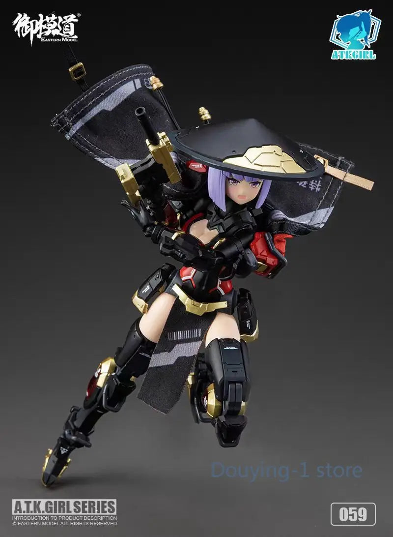 ATKGIRL JW-059 Golden Dynamic Anime Girl Doll Assembly In Stock Model Toy Collection Model Articulated Figure Decorative