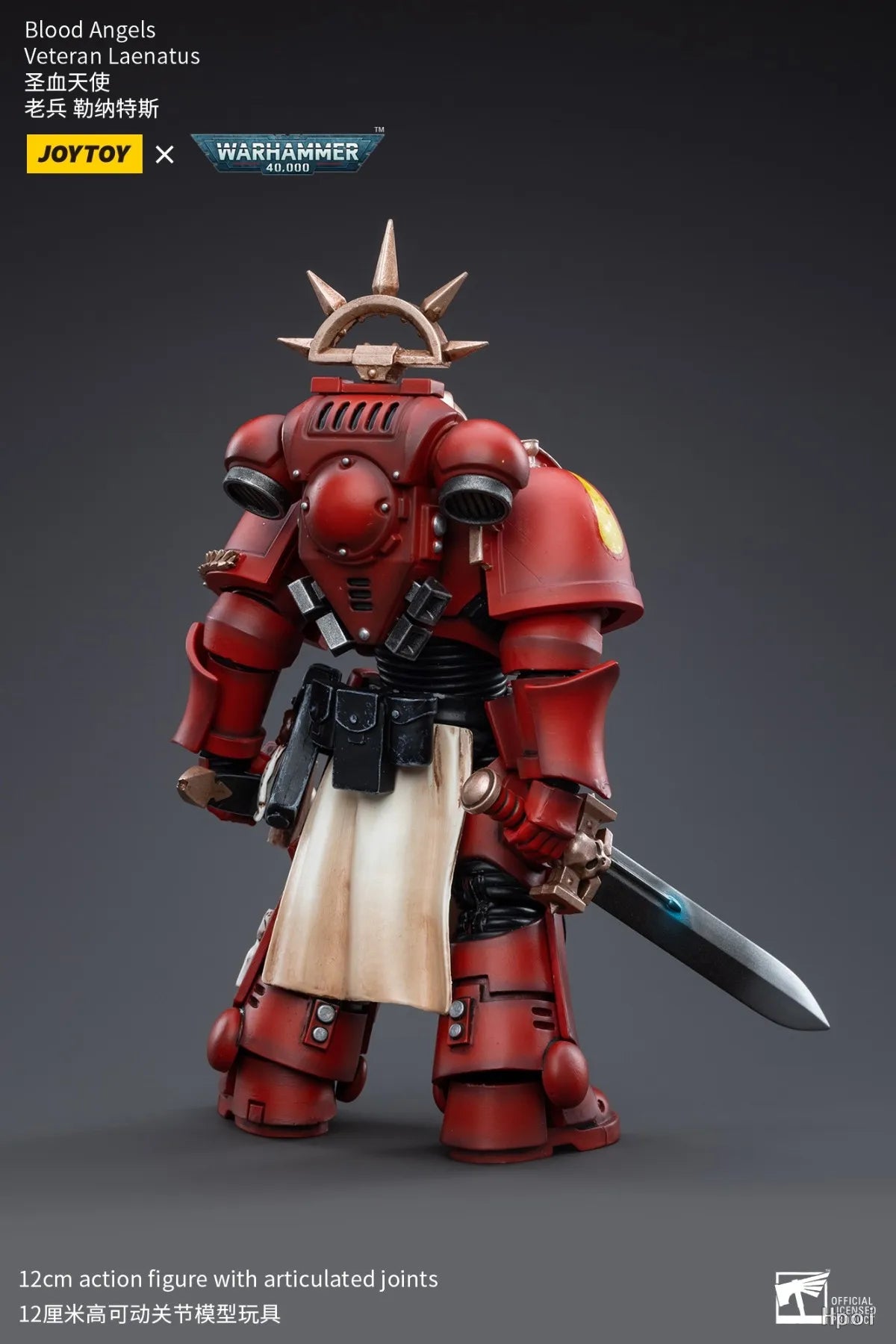 Original in Stock JOYTOY WARHAMMER 40K Blood Angels Veteran Laenatus 1/18 Scale Figures Model Toy Gift Collection Ornament