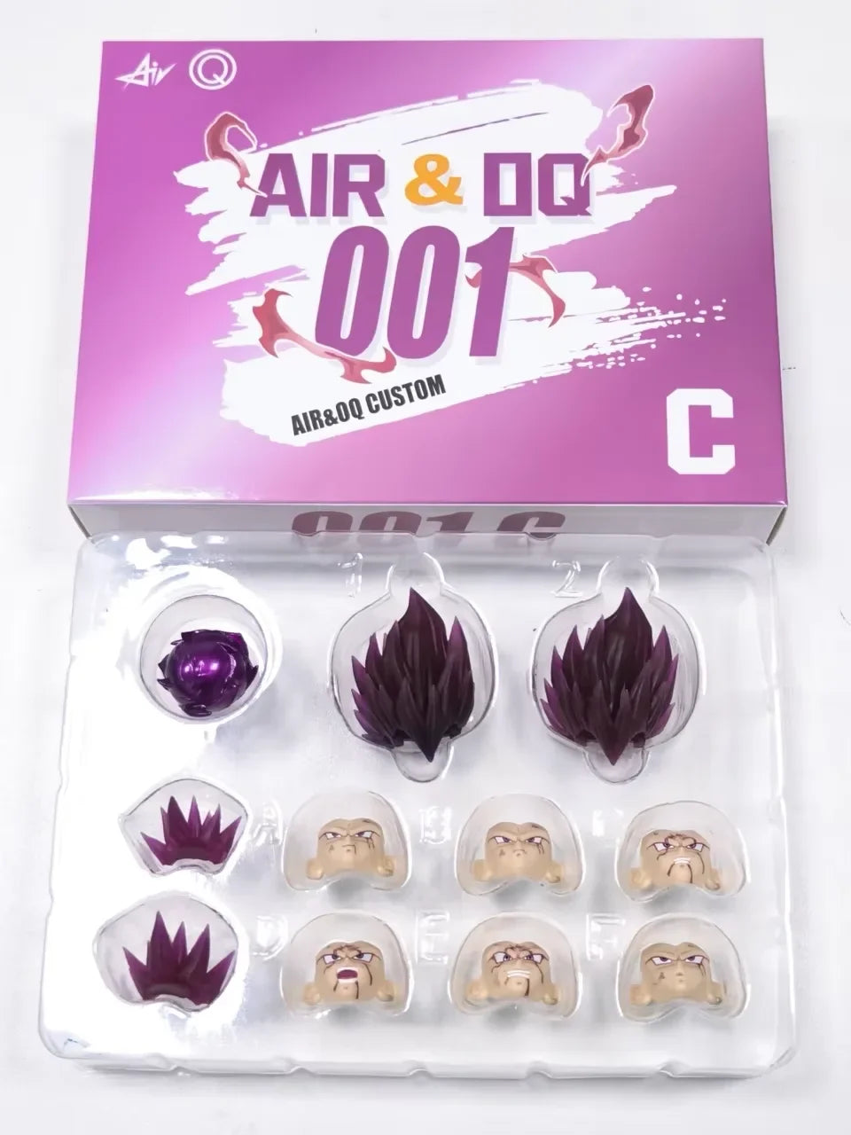 New Air&OQ Studio Dragon Ball Shf Super Saiyan SSJ Majin Vegeta Head Accessories Vegeta Action Figure Custom Heads Kit Model Toy