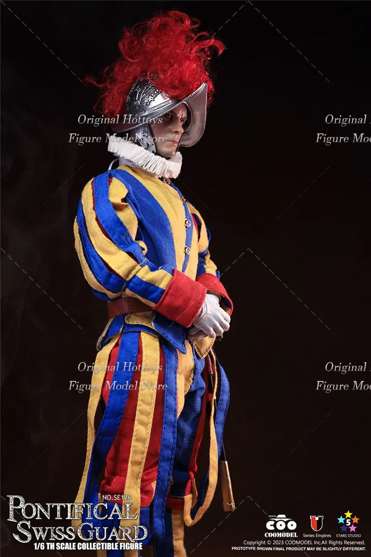 COOMODEL SE126/SE128 SE129 1/6 Scale Male Soldier Imperial Series Swiss Papal Guard Full Set 12-inch Action Figure Model