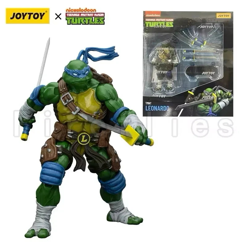 1/18 JOYTOY Action Figure Turtles-Michelangelo Donatello Leonardo Raphael Re-issue Version Anime