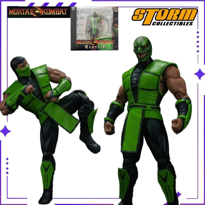 New Storm Collectibles Original Mortal Kombat REPTILE Lizard Man 1/12 Mobile Doll Soldier Model Handmade Toy Gift Collection
