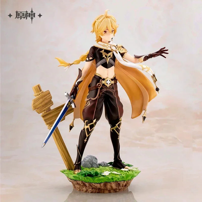In Stock Kotobukiya Aether Lumine Original Anime Figure 27CM MiHoYo Genshin Impact Traveler Model Doll Collectible Figurine Toy