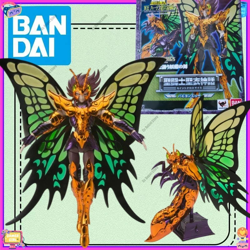Bandai 100% Original Saint Seiya Myth Cloth Papillon Myu Action Figure Birthday Gift Collectible