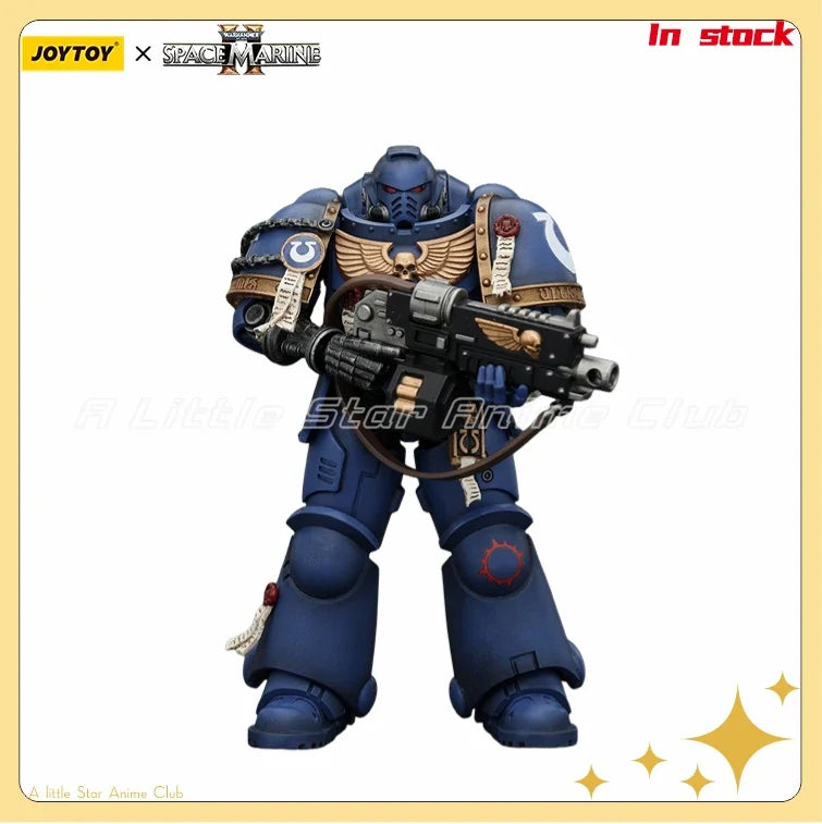 JOYTOY 1/18 Action Figure Warhammer 40k Space Marine Ultramarines Brother Chairon Model Collection Toy