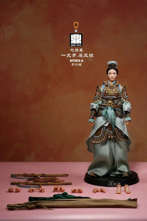 1/6 Scale Yizhang Qing Hu San Niang Martial Prowess 12inch Full Set Action Figure Soldier Height 32CM Mr.Z X DING TOYS DT003 A/B