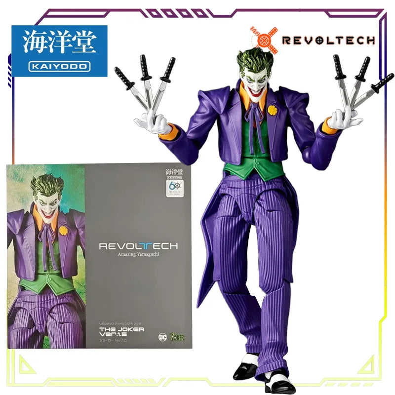 KAIYODO Original REVOLTECH Series No.015 Justice League Harley Quinn Anime Action Figure Model Toys Movable Model Gifts Fo Boys