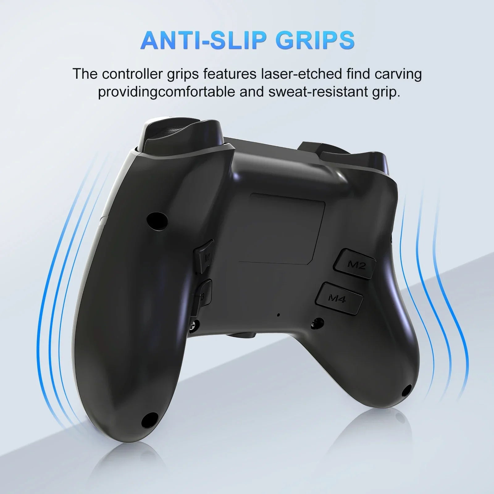 GAMINJA P516F Wired Game Controller For P5/Android/PC Transparent RGB Light Crystal Buttons Hall Sensor Joystick Ergonomic