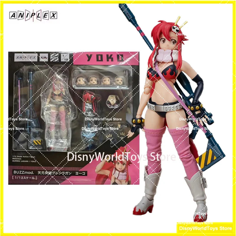 100% Original Aniplex BuzzMod 1/12 GURREN LAGANN YOKO In Stock Anime Action Collection Figures Model Toys