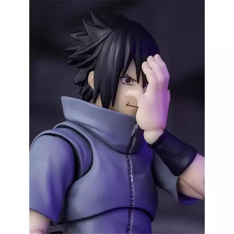 Original Bandai Sh Figuarts Shf Naruto Uchiha Sasuke Action Figures Anime Model Toys Collection