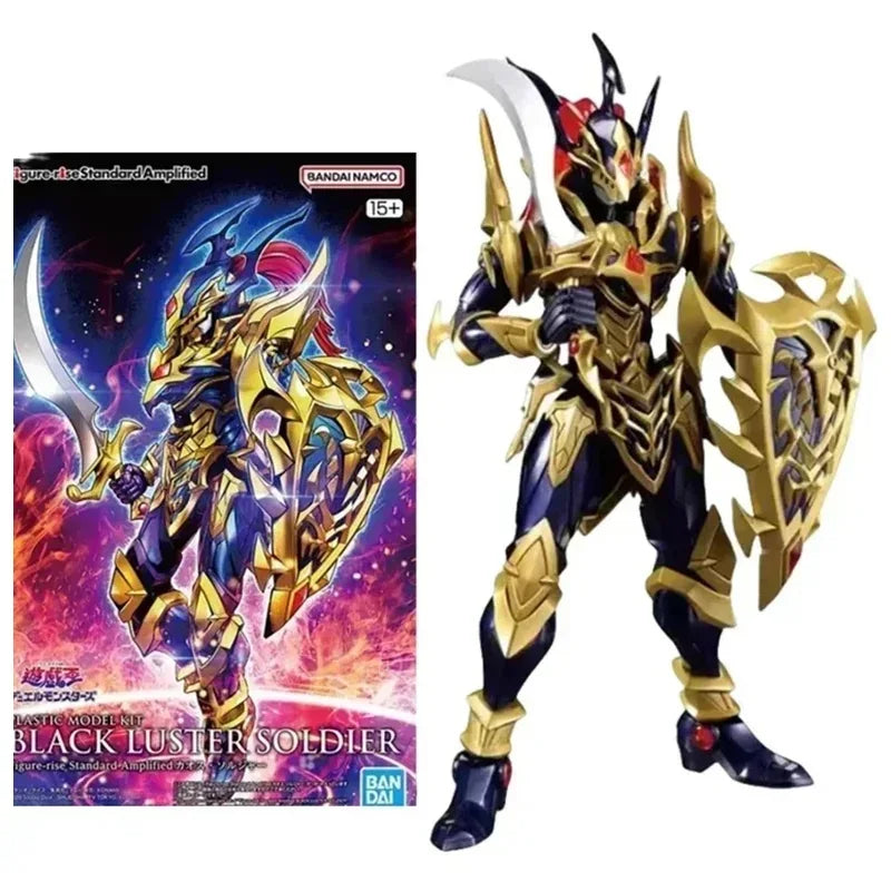 Bandai Original Anime Yu-Gi-Oh! Duel Monsters Figure-rise BLACK LUSTER SOLDIER Action Figure Assembly Model Toys Ornaments Gifts