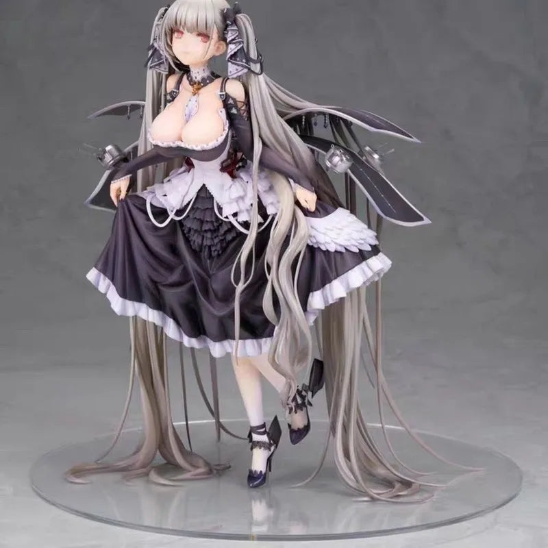 Azur Lane Formidable High-Quality Deluxe Statue Gothic Lolita Dress Anime Model Figure with Exchangeable Face Parts for Display