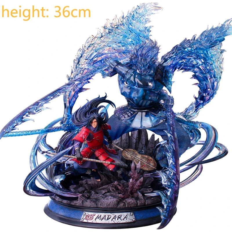 Naruto Shippuden Anime Figurine Model Susanoo Sasuke Action Figure Itachi Figures 38cm Statue Collection Toy Madara Figma