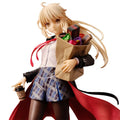 Fate Series Artoria Heroic Travel Outfit Figure Toy Crown Designated King Arthur Miniature Doll Dumb Swordsman Table Ornament
