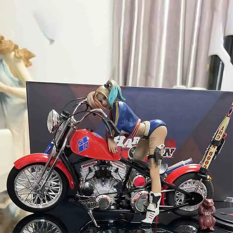 Echtes Principal Gu DC Suicide Squad Harleen Quinzel Motorrad Actionfigur Modell Ornamente Sammlerstück