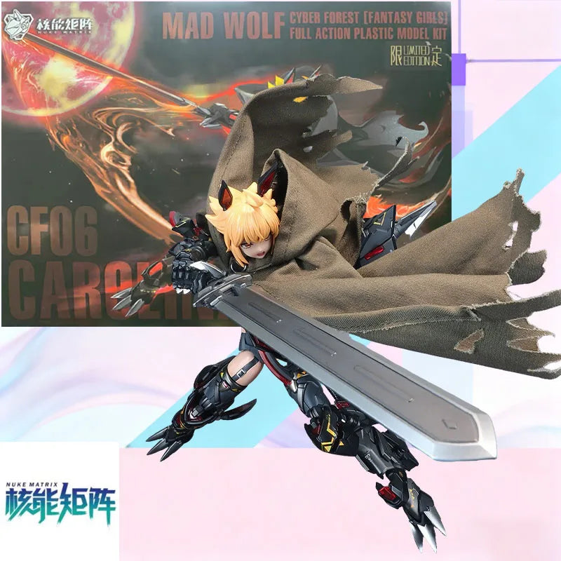 Auf Lager NUKEMATRIX Originalverpackung CF06 MAD WOLF VER.DARKNESS Anime Actionfigur Modell Spielzeug Geschenk für Kinder Schaumstoffverpackung