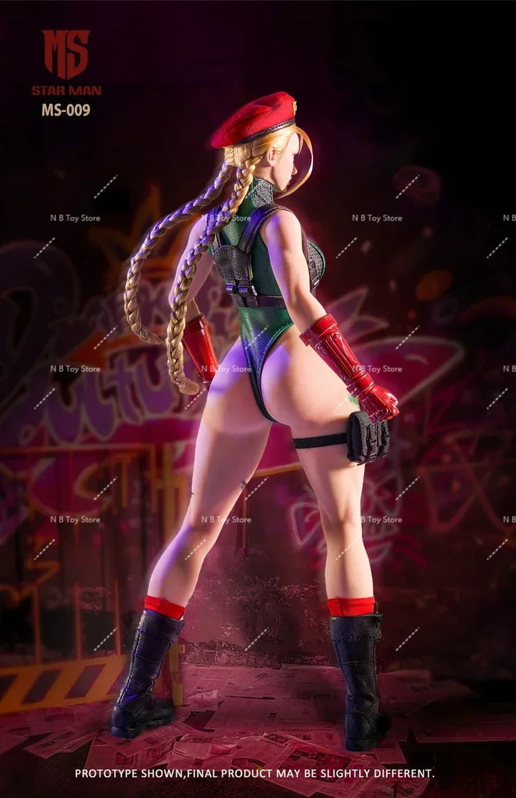 STAR MAN MS-009 1/6 Collectible Muscle Girl Agent Cammy Soldier High Collar Bodysuit Design Movable 12"  Action Figure Toys