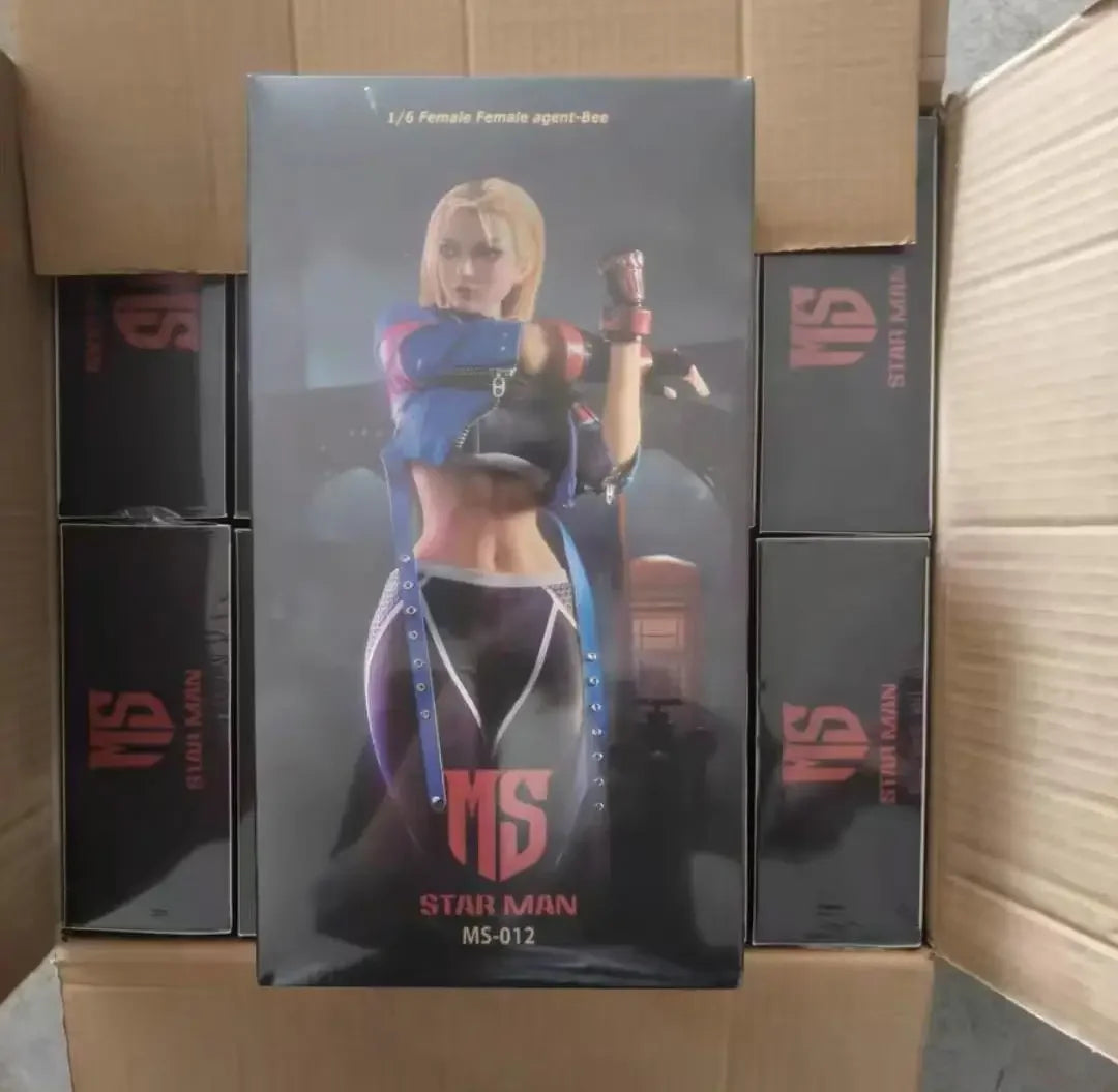 【In stock】STARMAN 1/6 Female Agent-Blue Bee MS-012 Glue-encapsulated Action Figure Model Gift Collection