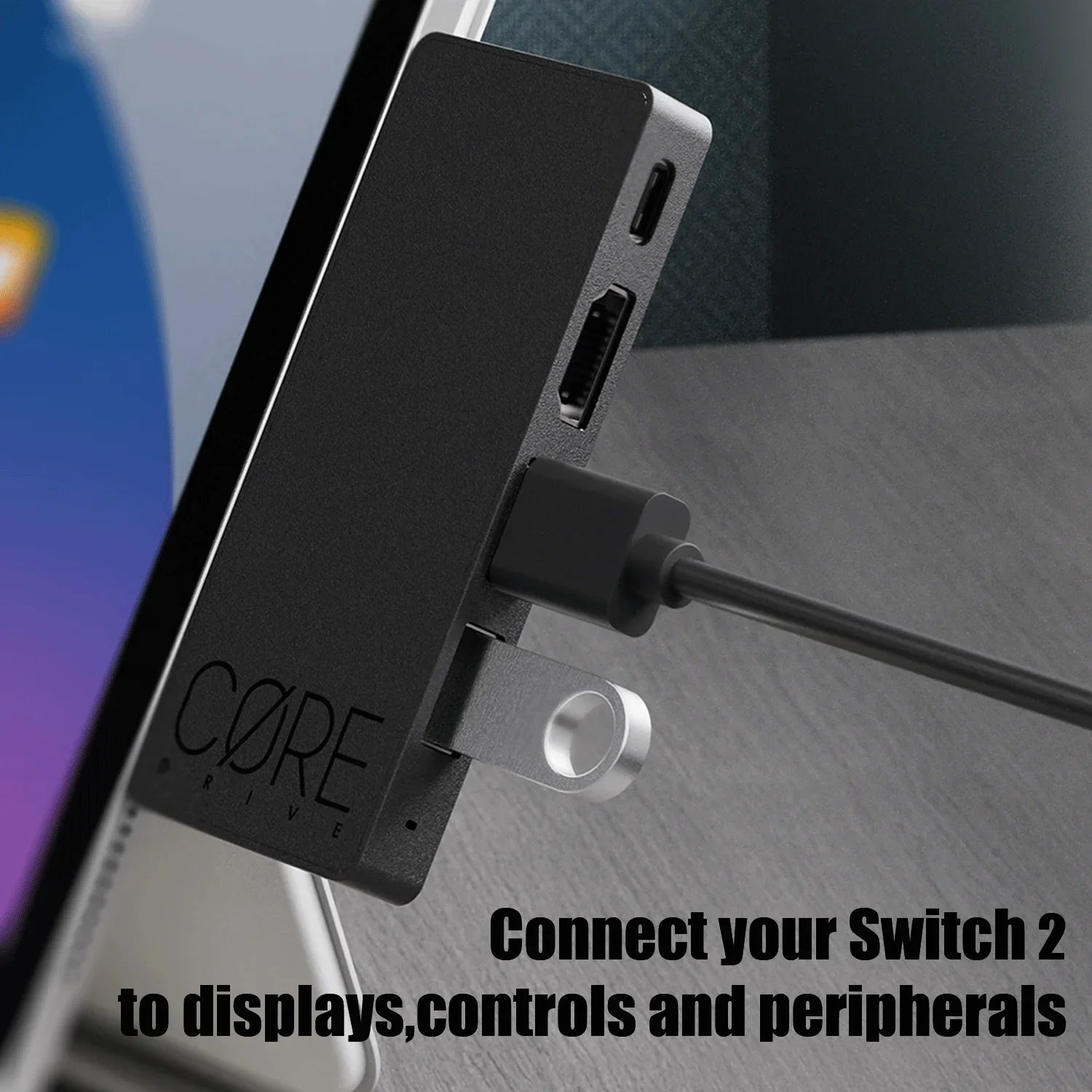Savage Raven by Skull & Co. Jumpgate Dock USB C Hub Portable Stand Docking Station for Switch 2 and OLED Game Accessories