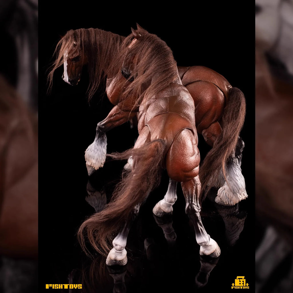 In Stock Fish Toys 1/12 Aciton Figure Pvc Model Waste Land Series Panchromatic Horse Animal Statue Customized Decoration Toys