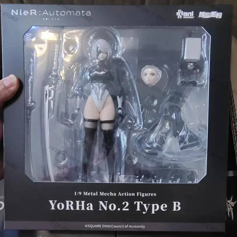 Auf Lager AniMester Nuclear Gold Reconstruction NieR Automata Ver1.1a YoRHa Nr.2 Typ B Actionfigur Anime Modell Sammlerstück Spielzeug