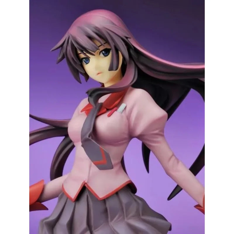 Bakemonogatari Senjougahara Hitagi Standing posture 21.5cm PVC Action Figure Anime Figure Model Toys Figure Collection Doll Gift