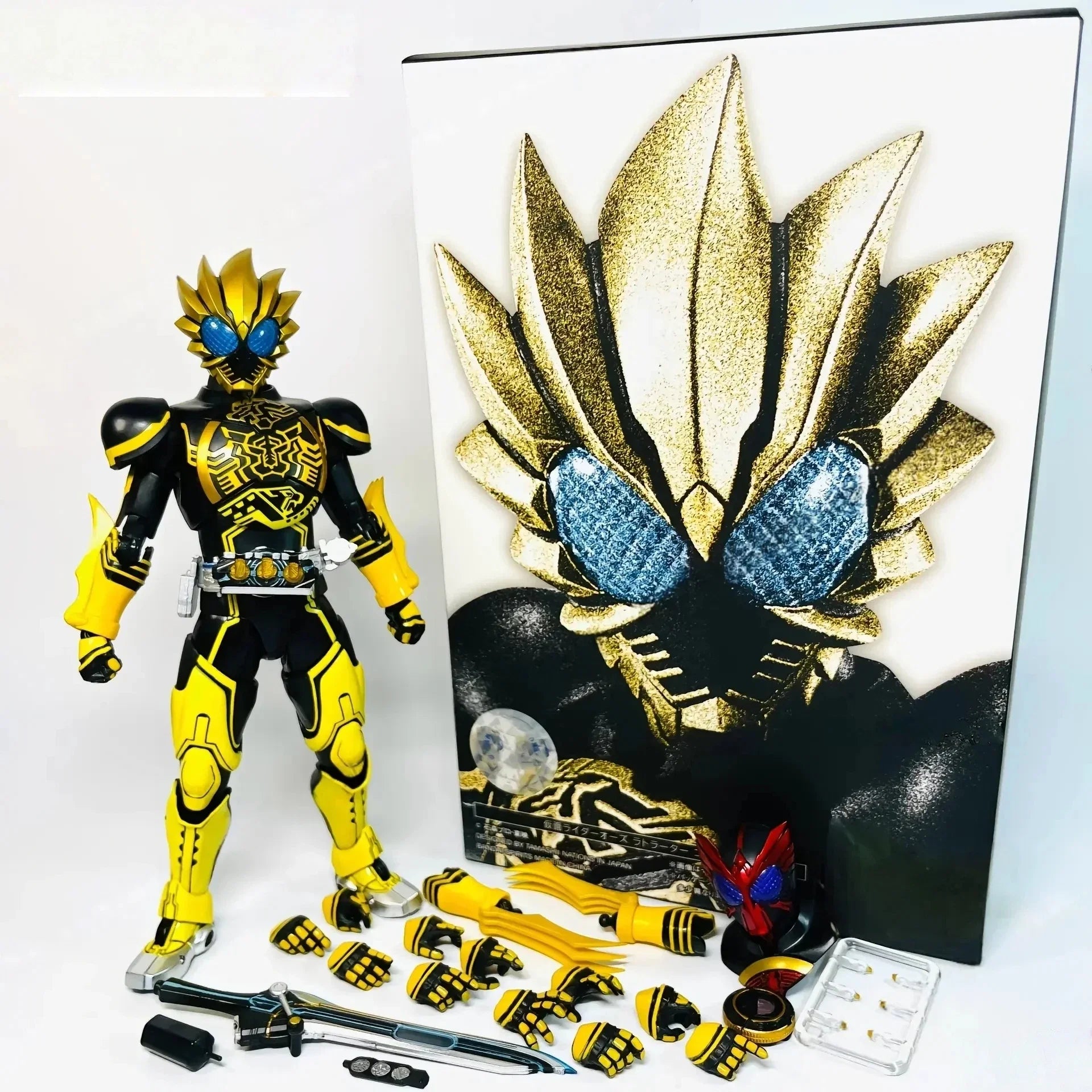New Bandai Shf Kamen Rider Kabuto Basic Form 10th Anniversary Commemorative Bone Carving Action Figure Boy's Birthday Toy Gift