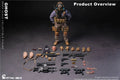 CY7-TOYS 6 Zoll 1:12 Death Ghost Bewegliche Männliche Soldatenpuppe Modell