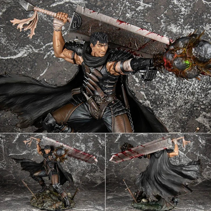 Berserk Guts  Black Swordsman 100% Original genuine 265mm PVC Action Anime Figure Model Toys Figure Collection Doll Gift