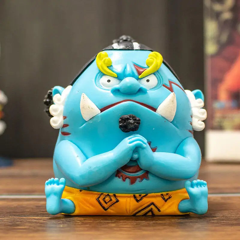 Bandai Q version One Piece King Big Head Lufei Solon Chobais Female Emperor Doll Blind Box Animation Ornaments