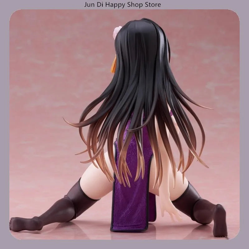14cm To Love Ru Yui Kotegawa Qipao Dress Kneeling Pose Anime Figure Model Statue Collection Desktop Decoration Ornament Toys