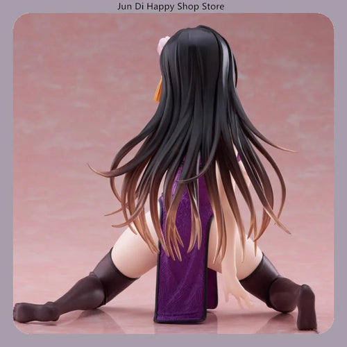 14cm To Love Ru Yui Kotegawa Qipao Dress Kneeling Pose Anime Figure Model Statue Collection Desktop Decoration Ornament Toys