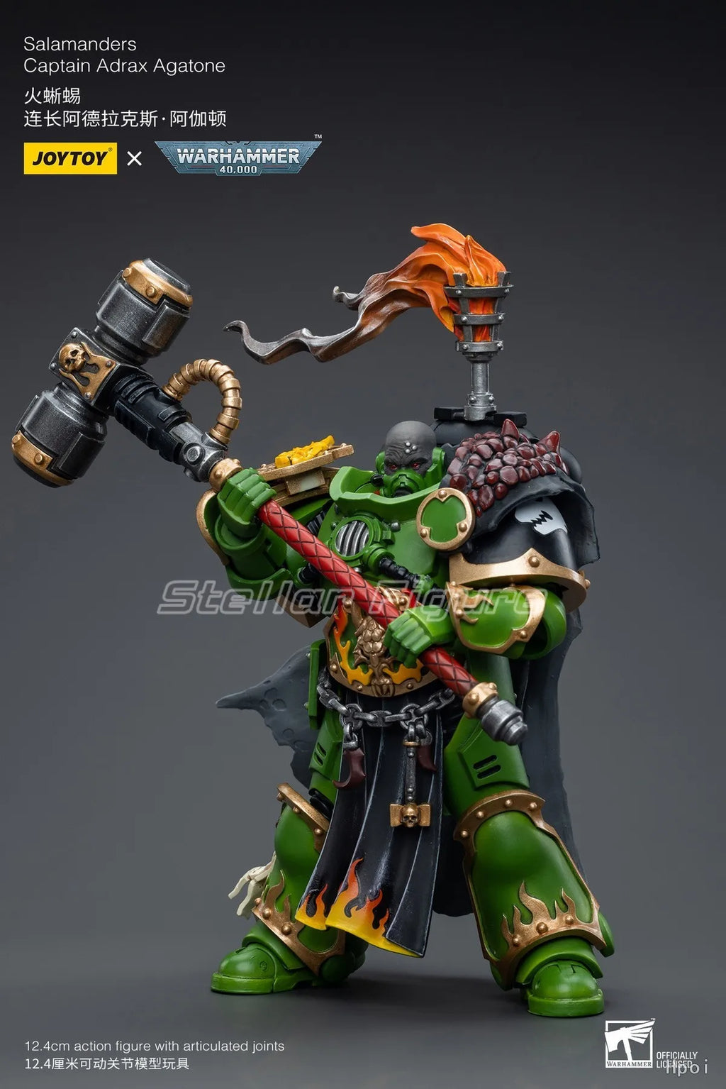 【SF】JOYTOY Warhammer 40K 1/18 Action Figure Salamanders Eradicators Sergeant Bragar Captain Adrax Agatone Brother TKren Model